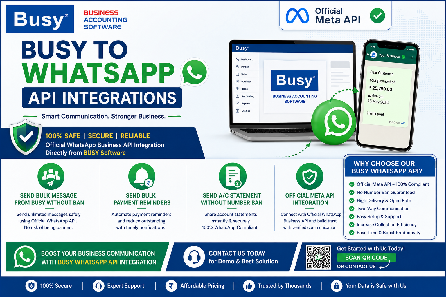 Official WhatsApp Business API Integration for Busy Software